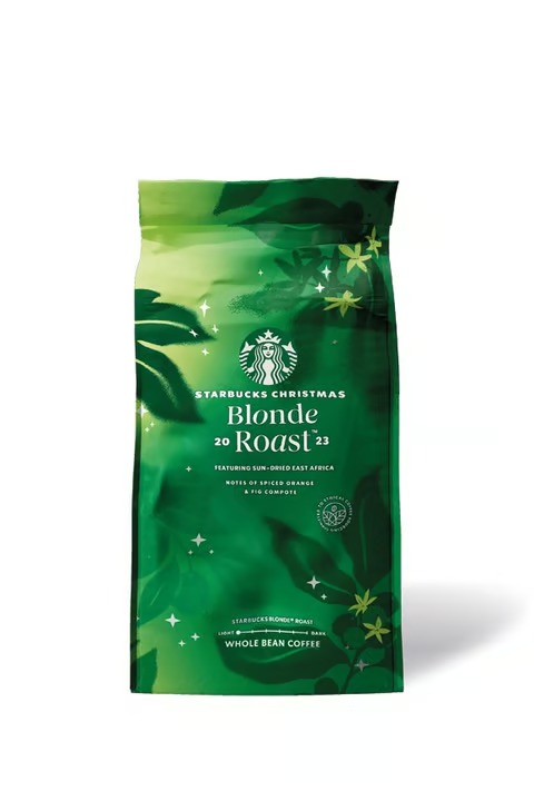 دانه قهوه استارباکس Christmas Blonde Roast 2023 (لیمیتد ادیشن) 250 گرمی